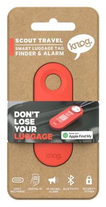 Traceur GPS Knog Scout Travel - Apple - Tangerine Dream