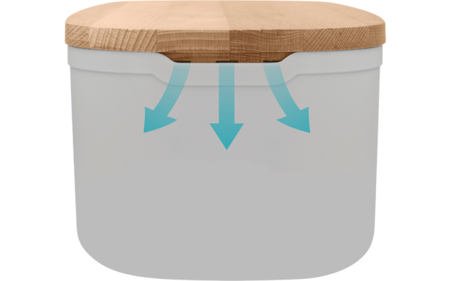 Metaltex Bready Brotkasten mit 2-in-1 Deckel / Brotschneidebrett
