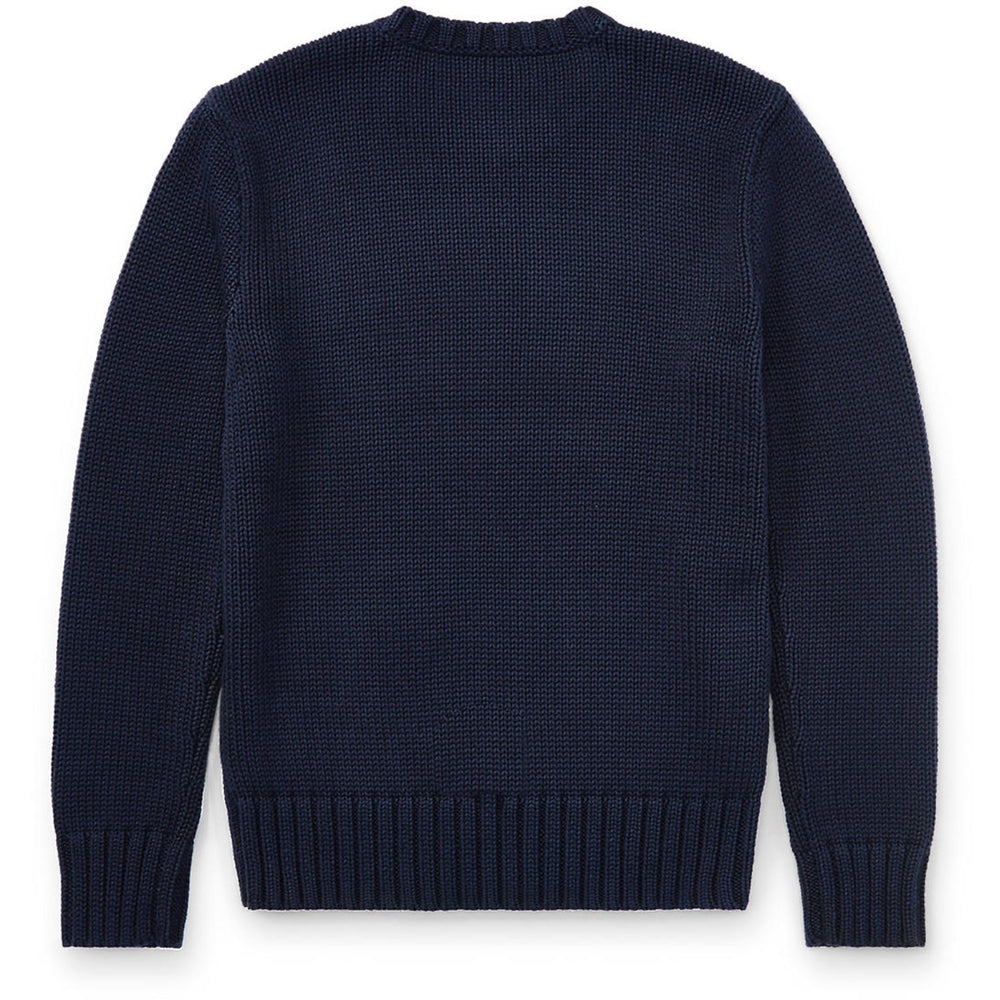 Køb Polo Ralph Lauren Boy Long Sleeved Flag Sweater Hunter Navy