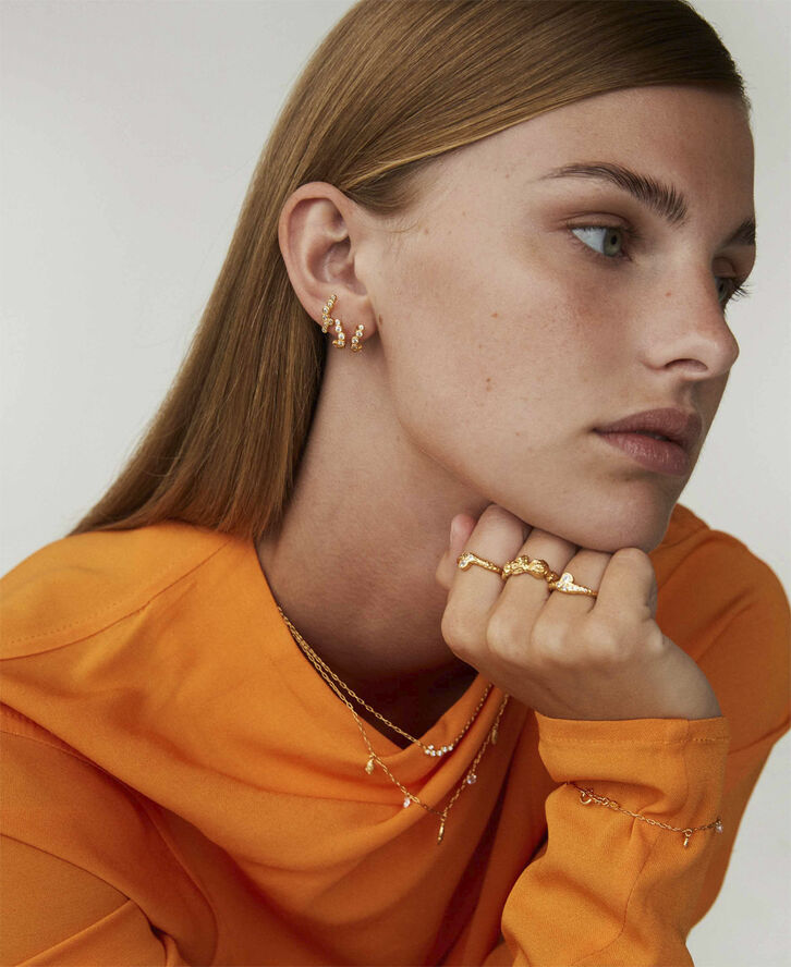 Hultquist Vivienne ørestikker Guld