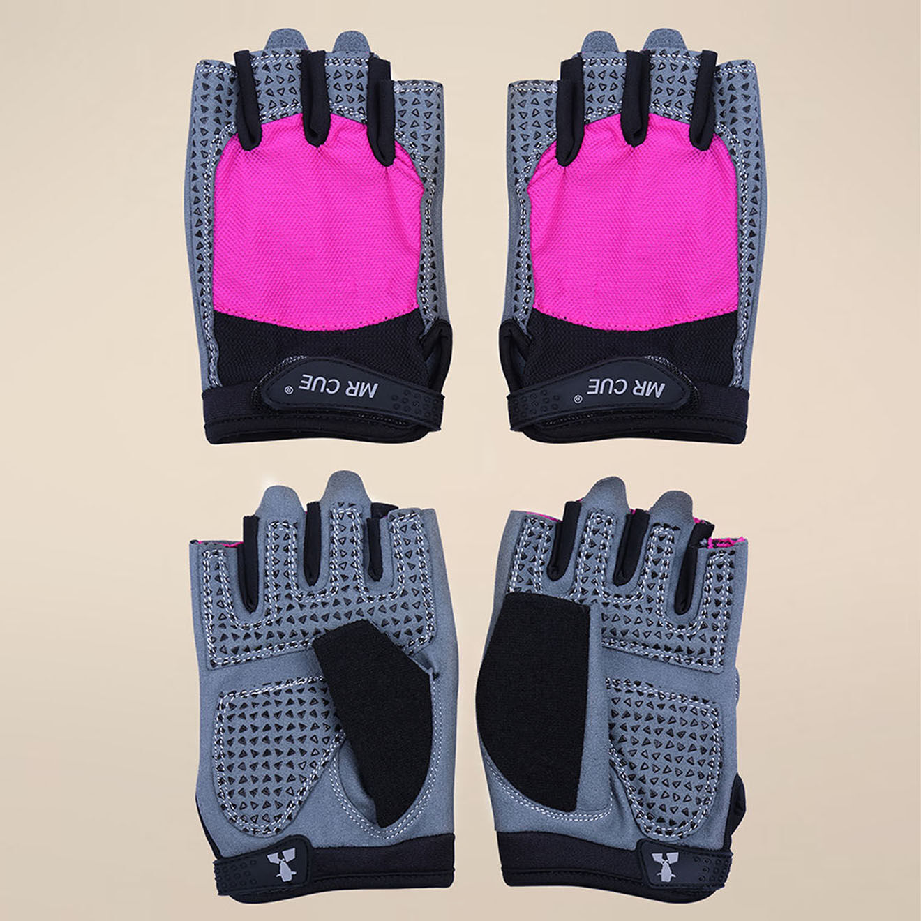 Onamaste Gants de Musculation rose/noir