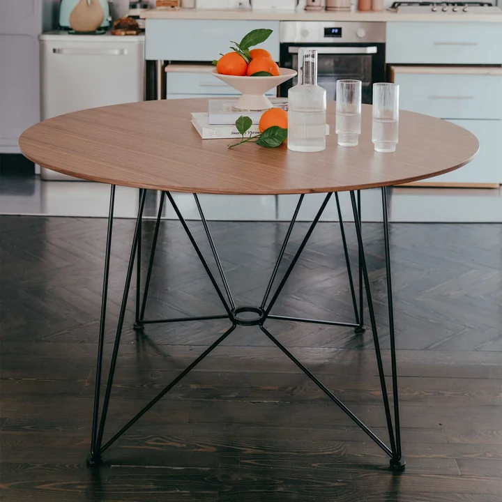 Acapulco Design - The Ring Table, H 74 x Ø 120 cm, HPL schwarz / schwarz
