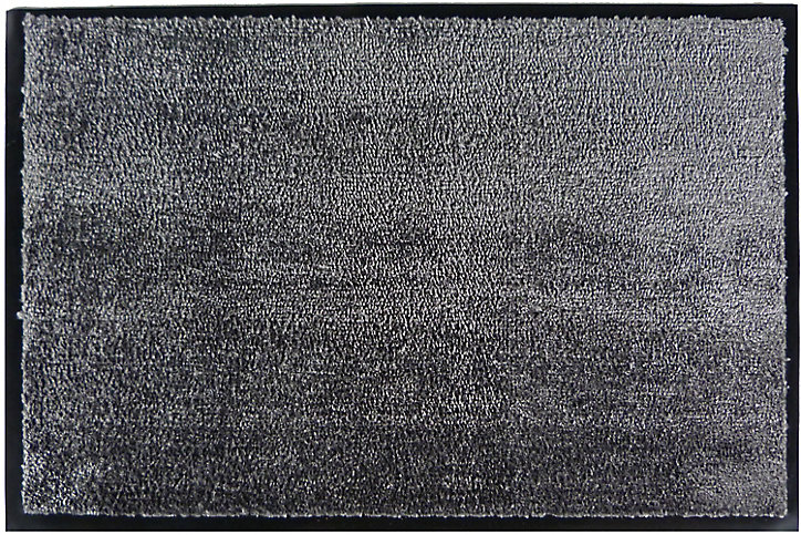 Tapis en microfibres gris 40x60 cm avec semelle en PVC