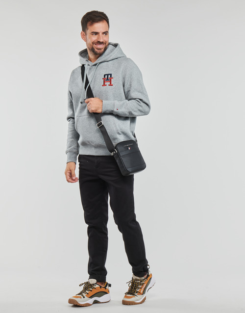Tommy Hilfiger - ESSENTIAL MONOGRAM HOODY - Gris Chiné