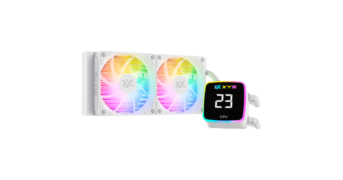 XYZ PC GearAquapulse AIO 240 waterkoeling  (Wit, ARGB, PWM)
