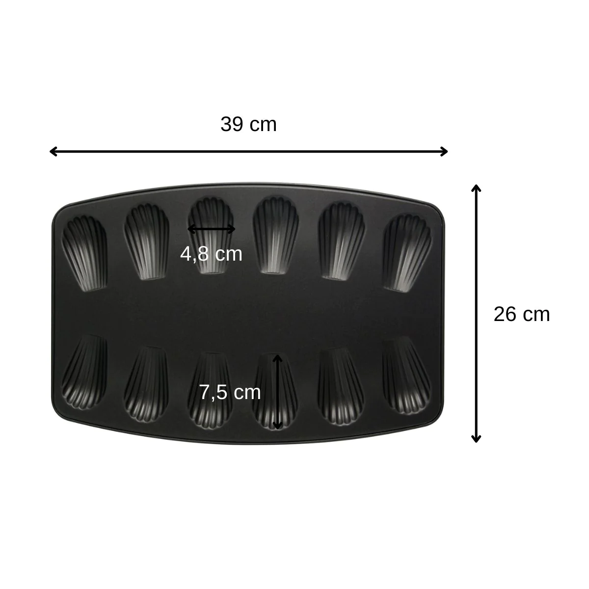 Moule 12 madeleines Spécial Countries Zenker