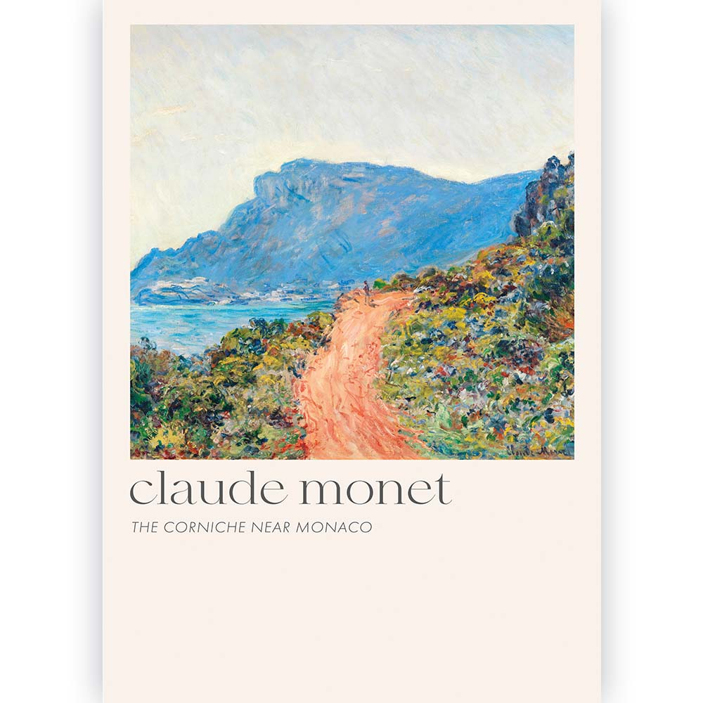 Poster Claude Monet The Corniche near Monaco 40x60 cm