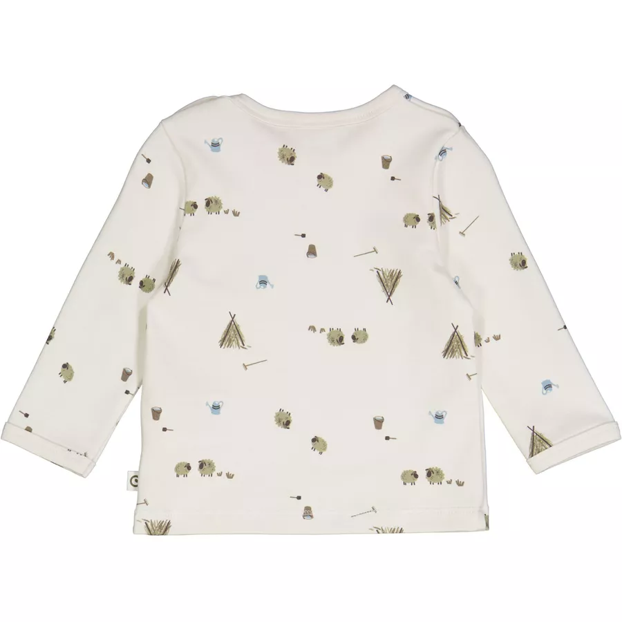 Müsli Babylangarmshirt creamgreenblue