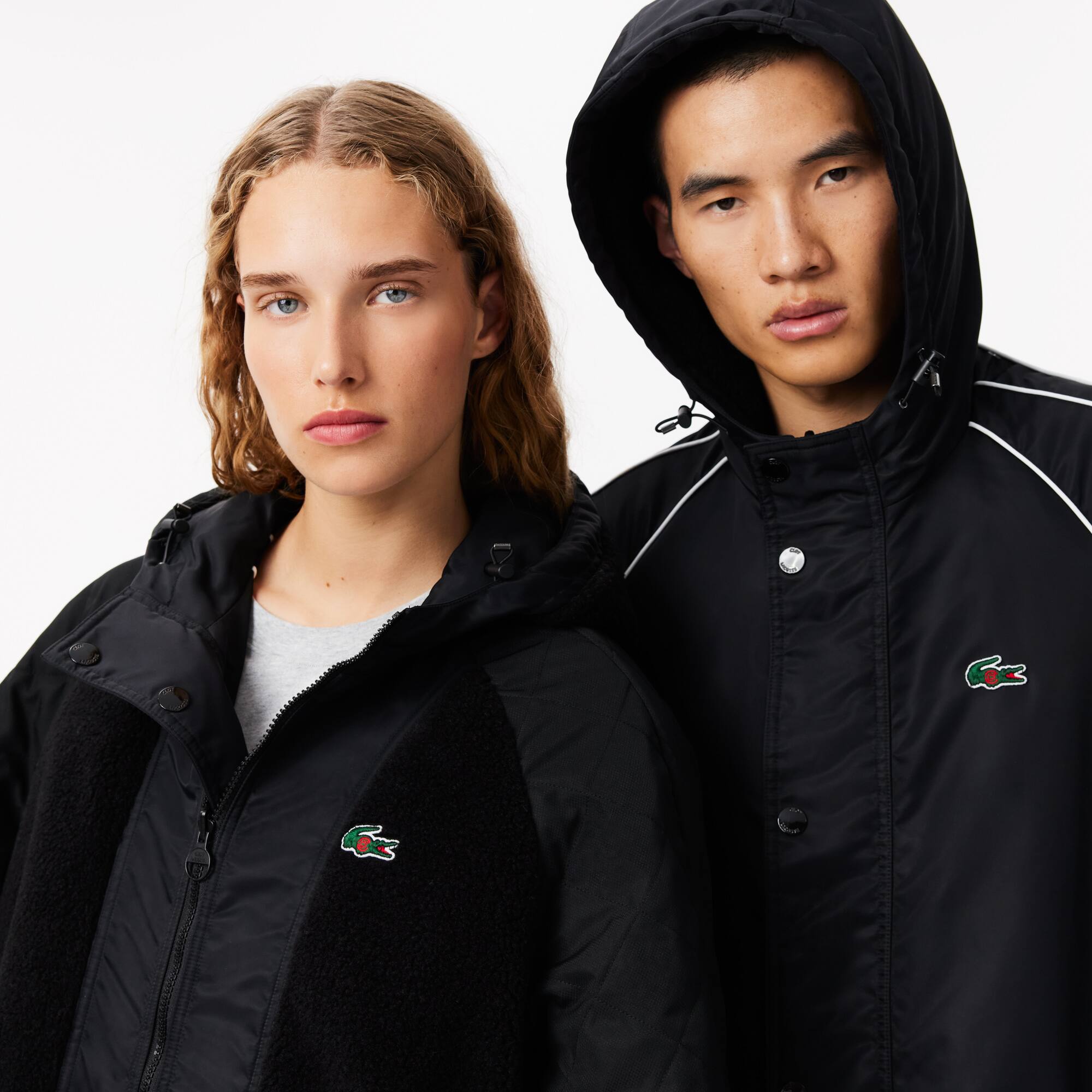 Parka réversible Lacoste x CLOT Noir