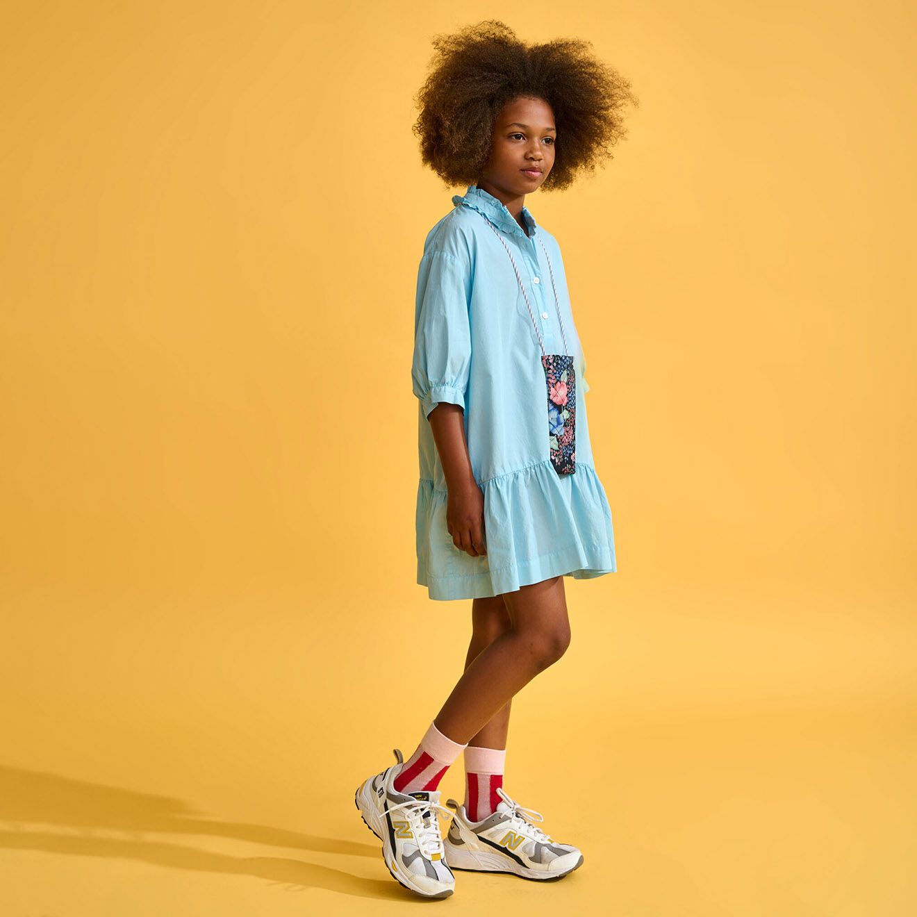 Bellerose Robe en Popeline Avriel bleu ciel