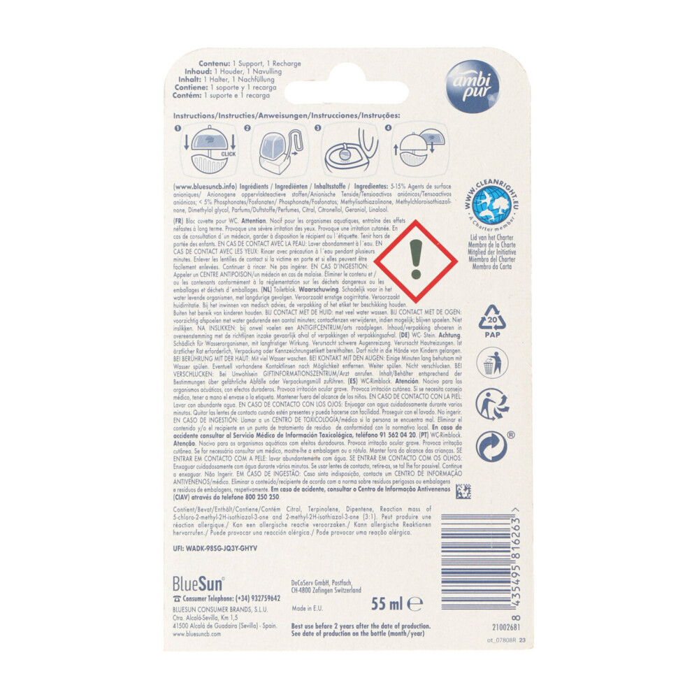 Ambi Pur Toiletblok Starterkit 5in1 Lemon & Mandarine