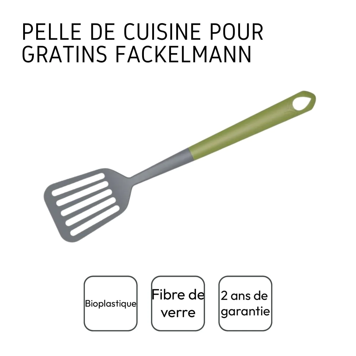 Pelle de cuisine ajourée 33 cm Fackelmann Gamme Zéro Fackelmann