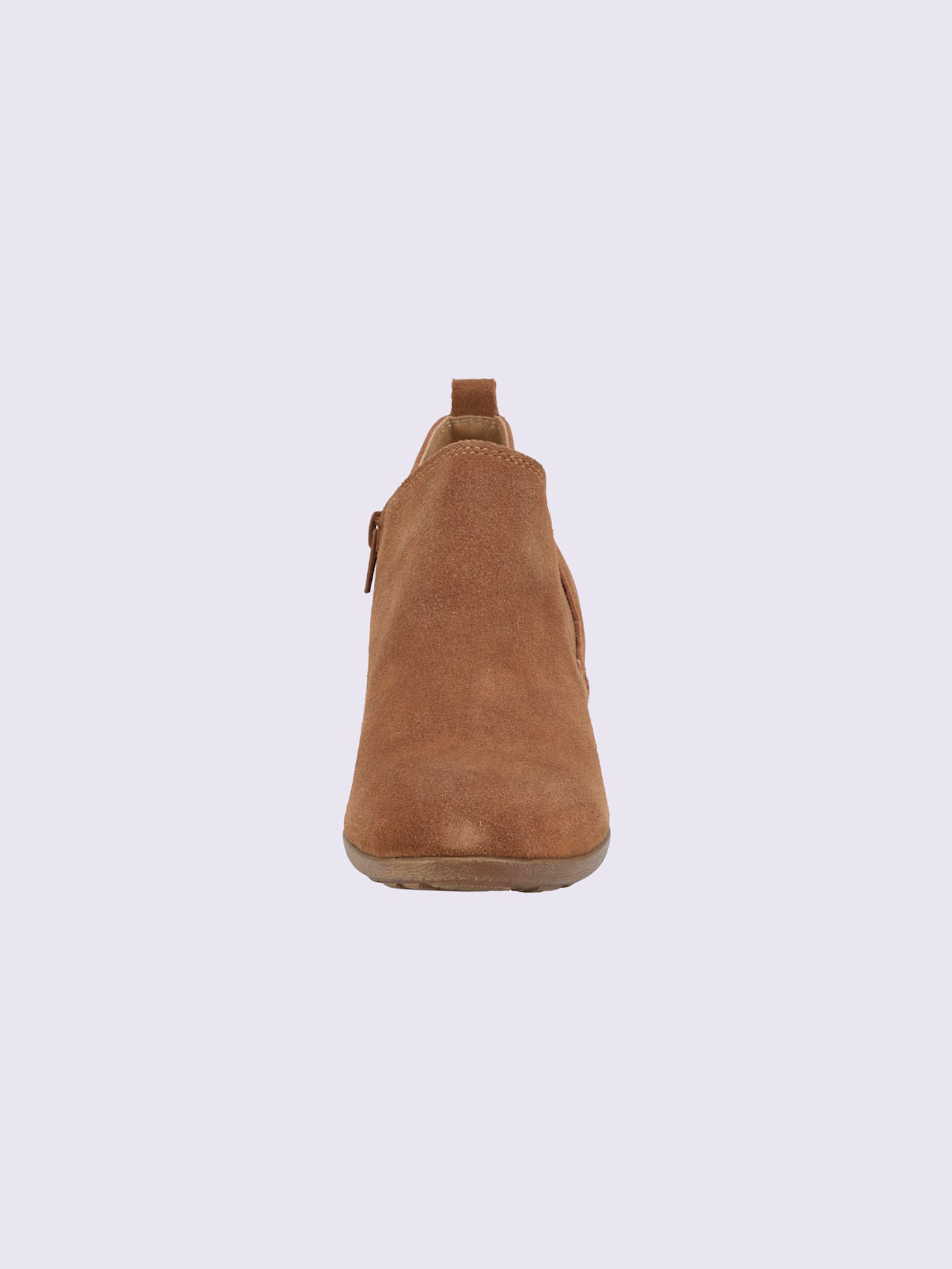 Bottines cuir velours de vache.