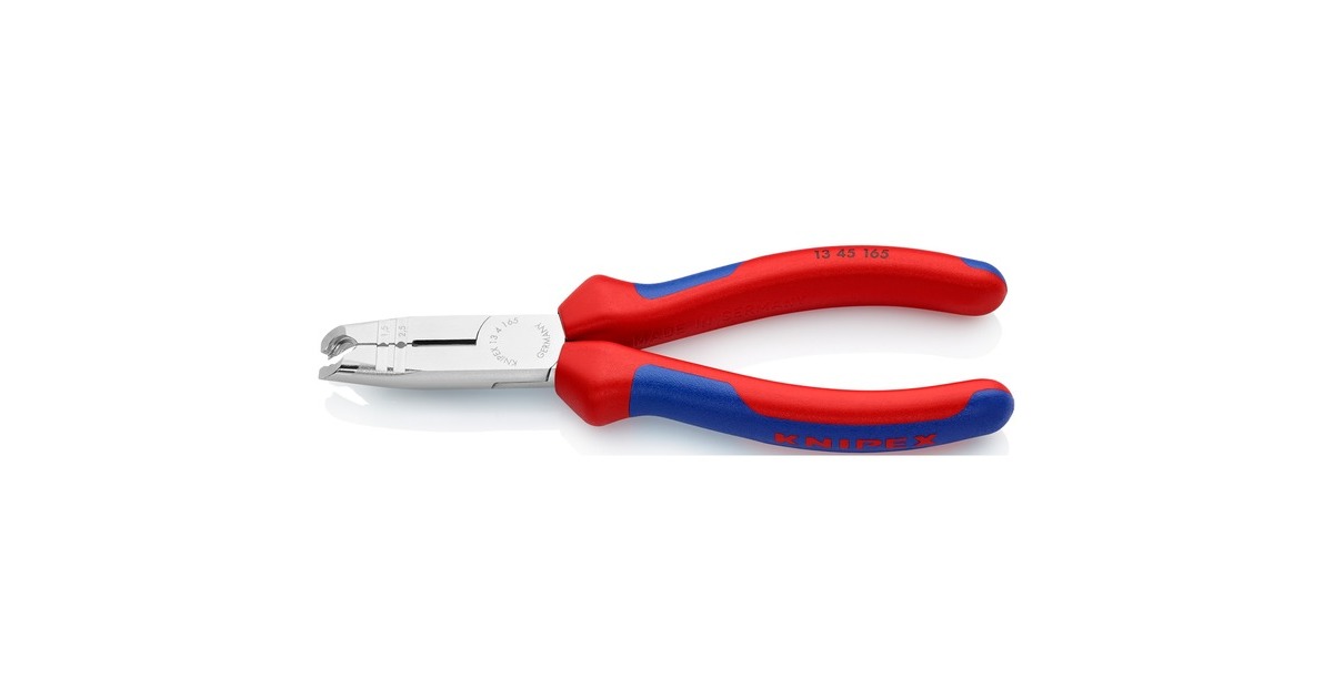 KNIPEXOntmantelingstang 13 45 165 striptang  (Rood/blauw)