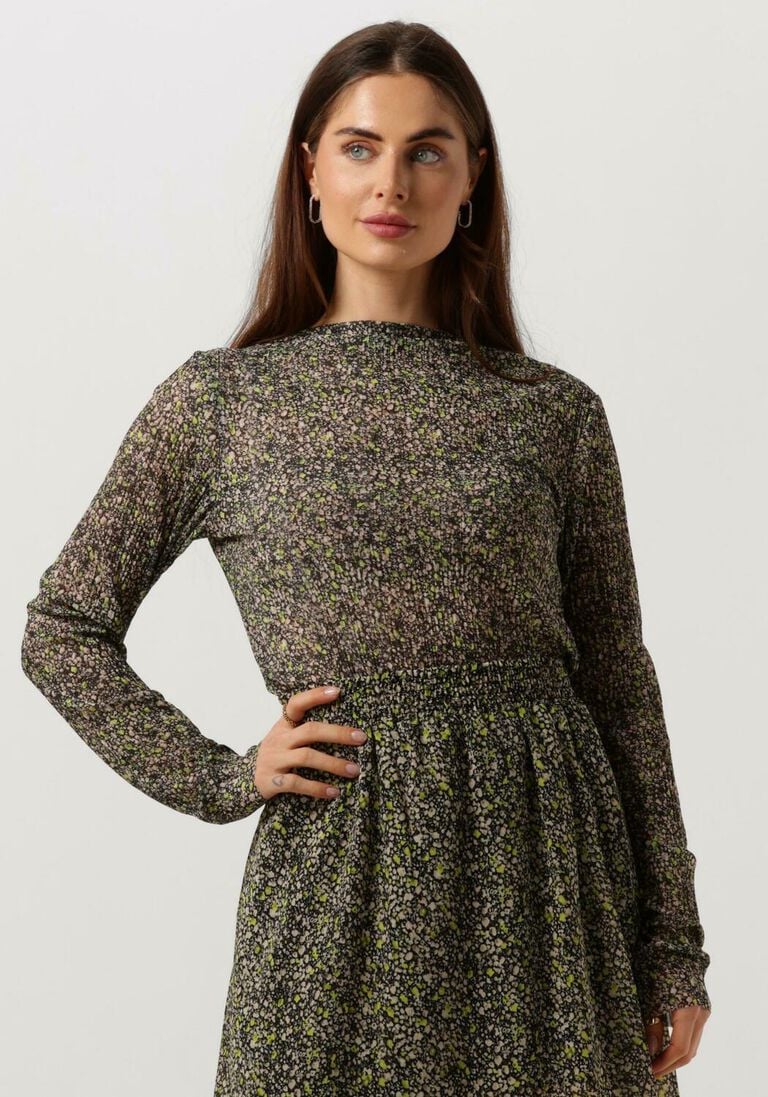 CATWALK JUNKIE groene catwalk junkie t-shirt ls moss flowers