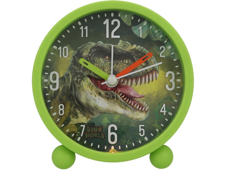Depesche Wecker Dino World Grün Kinder Analog-Wecker