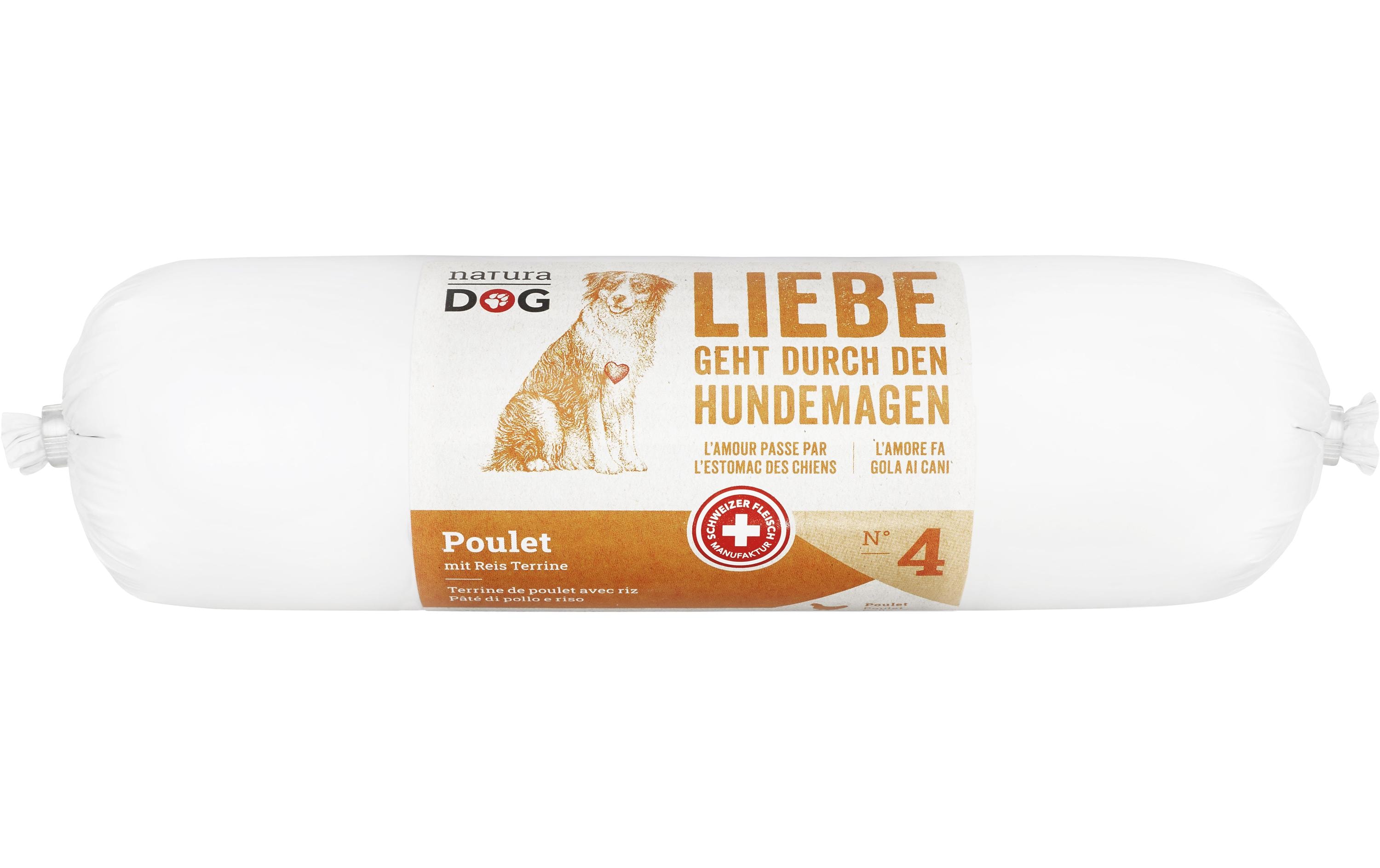 Nassfutter Poulet mit Reis Terrine Multipack, 20 x 400 gAlleinfuttermittel für ausgewachsene Hunde