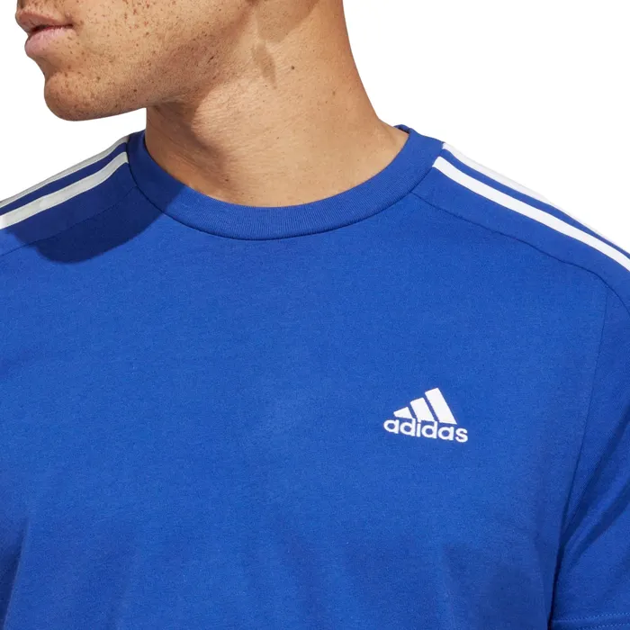 Adidas Essentials Single Jersey 3-Stripes Shirt Heren