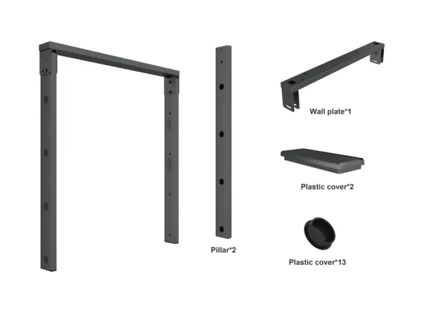 Multibrackets M Ceiling Mount Pro OM46N-D - Komponenter til montering (monteringsbase) - vipning - for fladt panel - stål - sort - loftsmonterbar