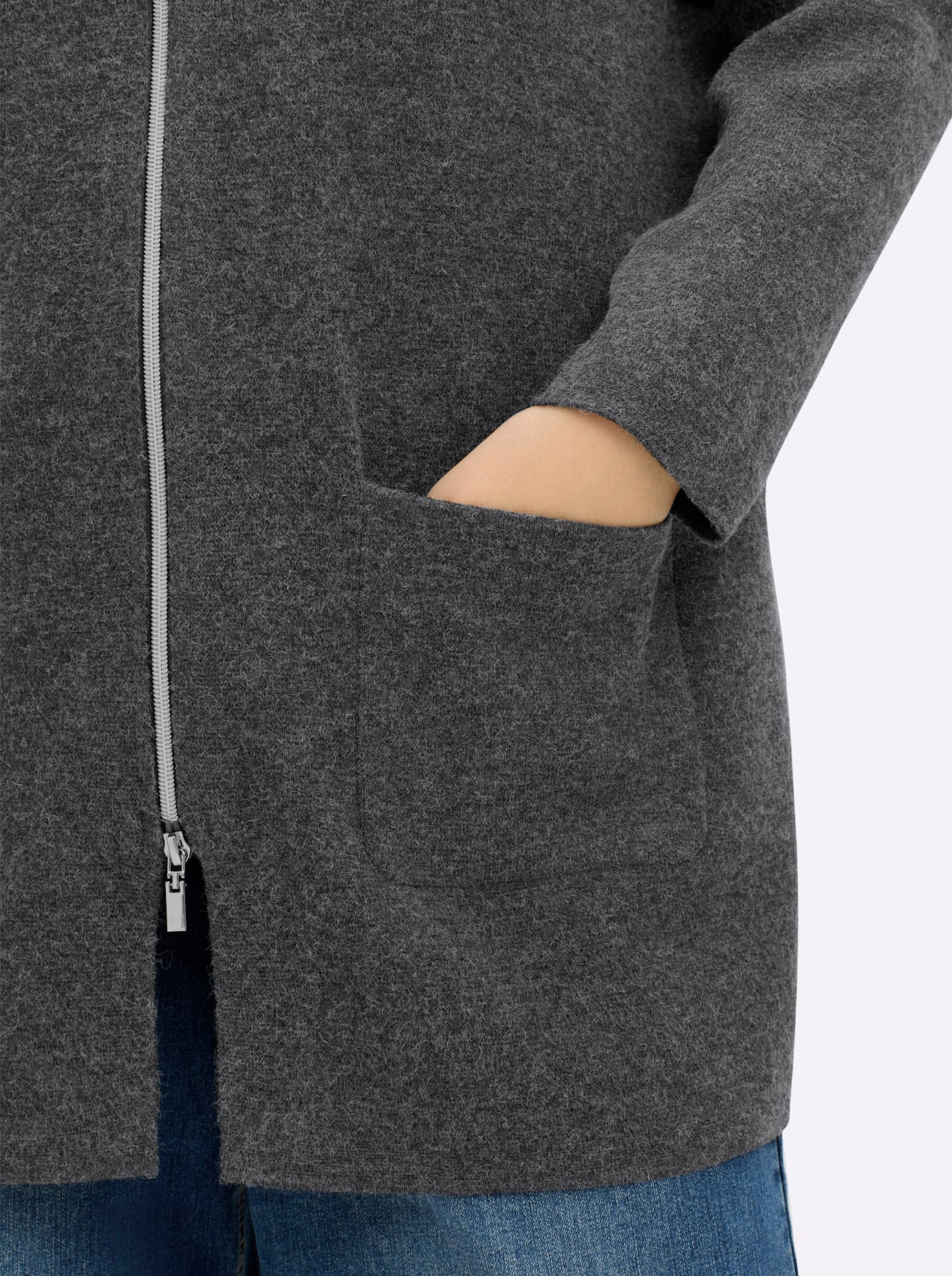 Sheego Longstrickjacke