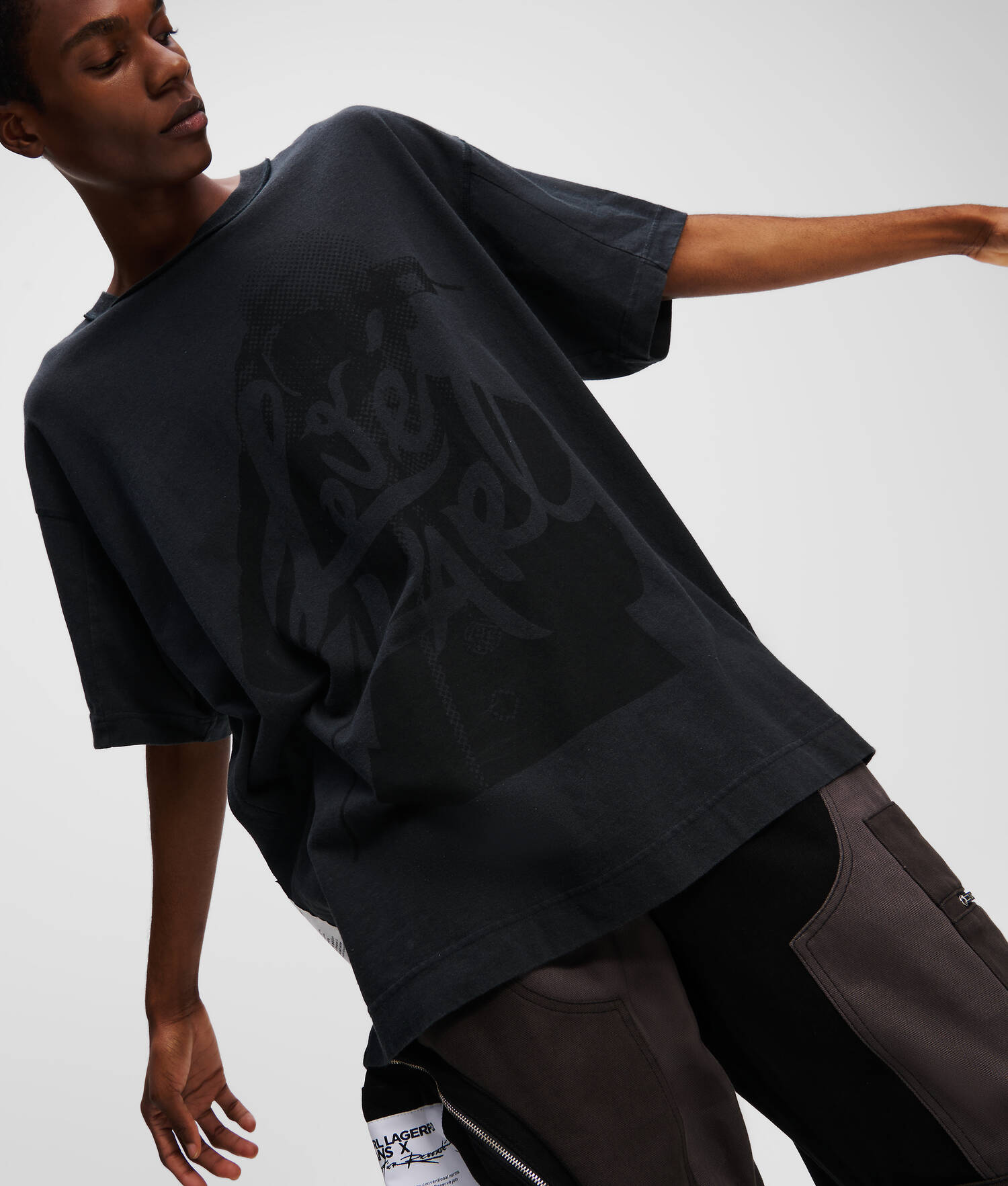 T-SHIRT KLJ X ATELIER RESERVÉ - Noir lavé