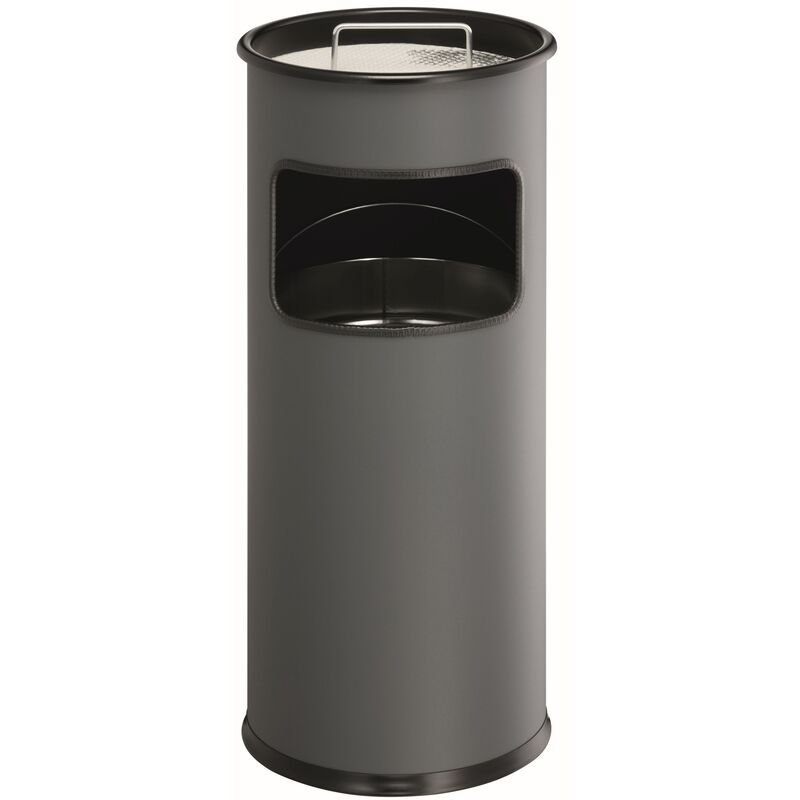 Durable Abfalleimer mit Ascher, 17 l, anthrazit