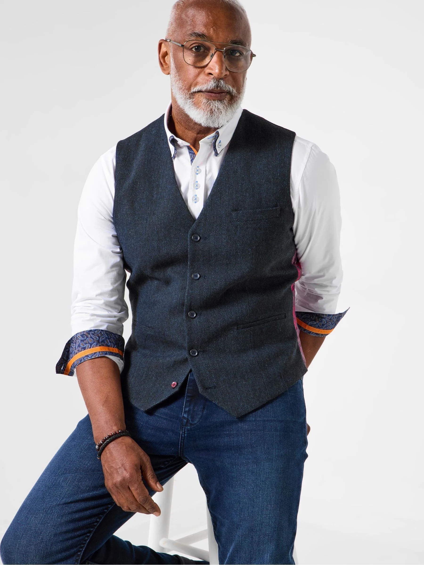 Joe Browns Handsome Herringbone Waistcoat
