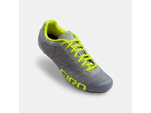 Giro Empire E70 Knit, Hanstik, Voksen, Landevejscykling, Grøn, Grå, Monokromatisk, Snørrelukning