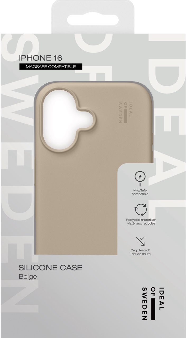 iPhone 16 MagSafe Silikon Hülle Case Recycled (IDSICMS-I2461-128) - Beige