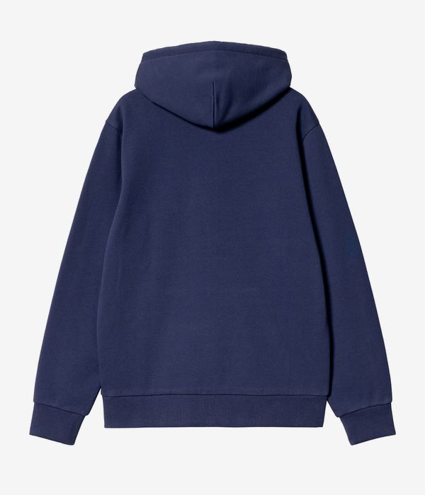 Carhartt WIP Script Embroidery Hoodie (air force blue white)