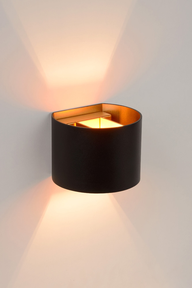 Lucide Xio wandlamp halfrond 10x10cm G9 zwart