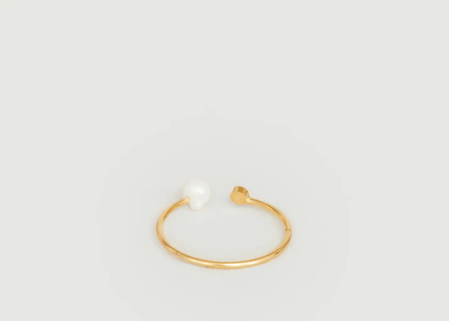 Bague Elements Duo en laiton plaqué or 24 carats Judith Benita