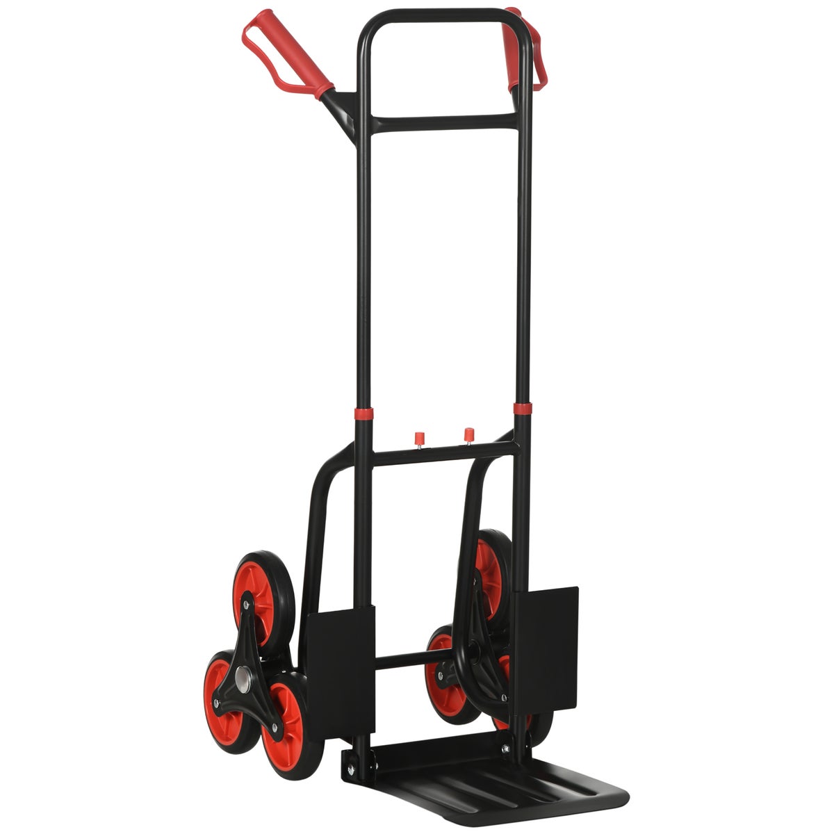 DURHAND, trapklimmer, steekwagen, B45 x D60 x H109 cm, staal, zwart