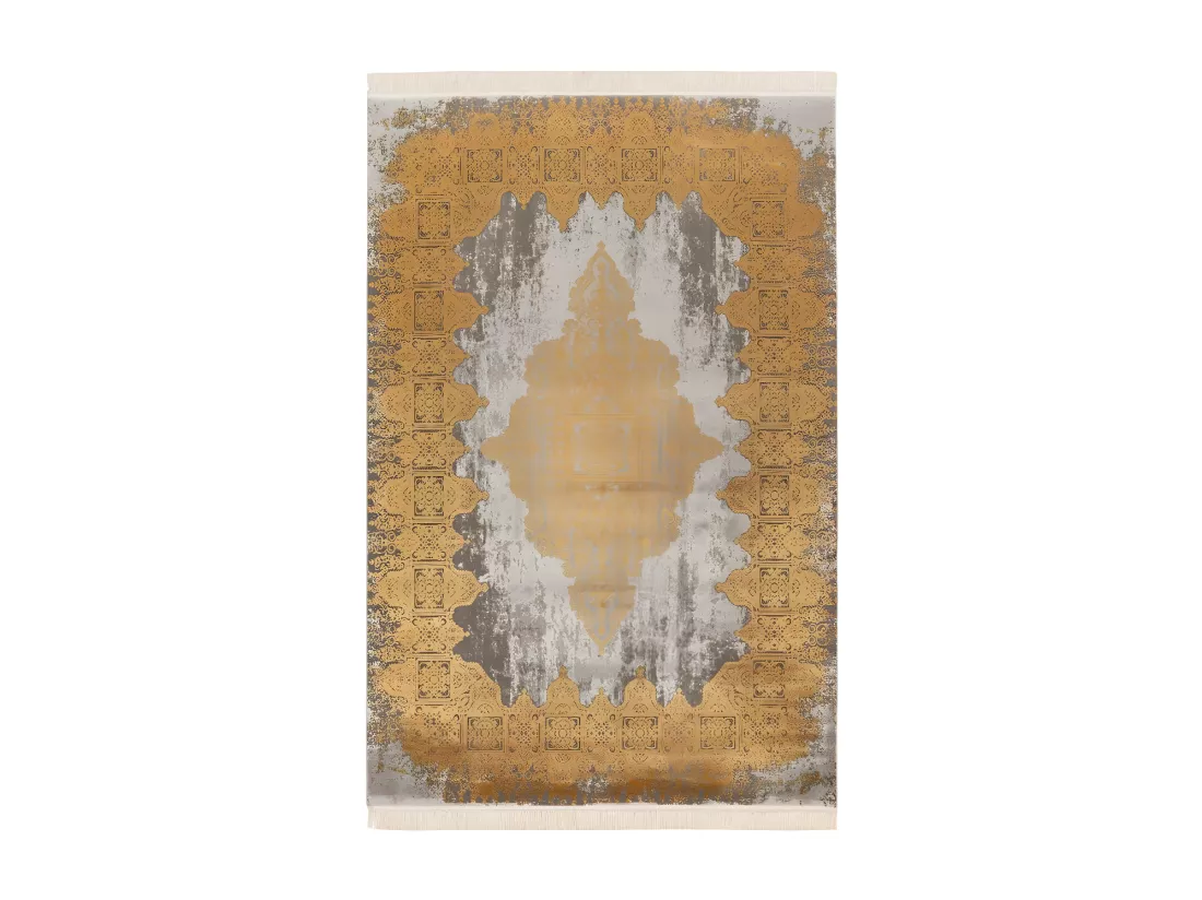 Tapis Pierre Cardin 170x120, design E109E coloris doré - Confort et élégance pour votre intérieur