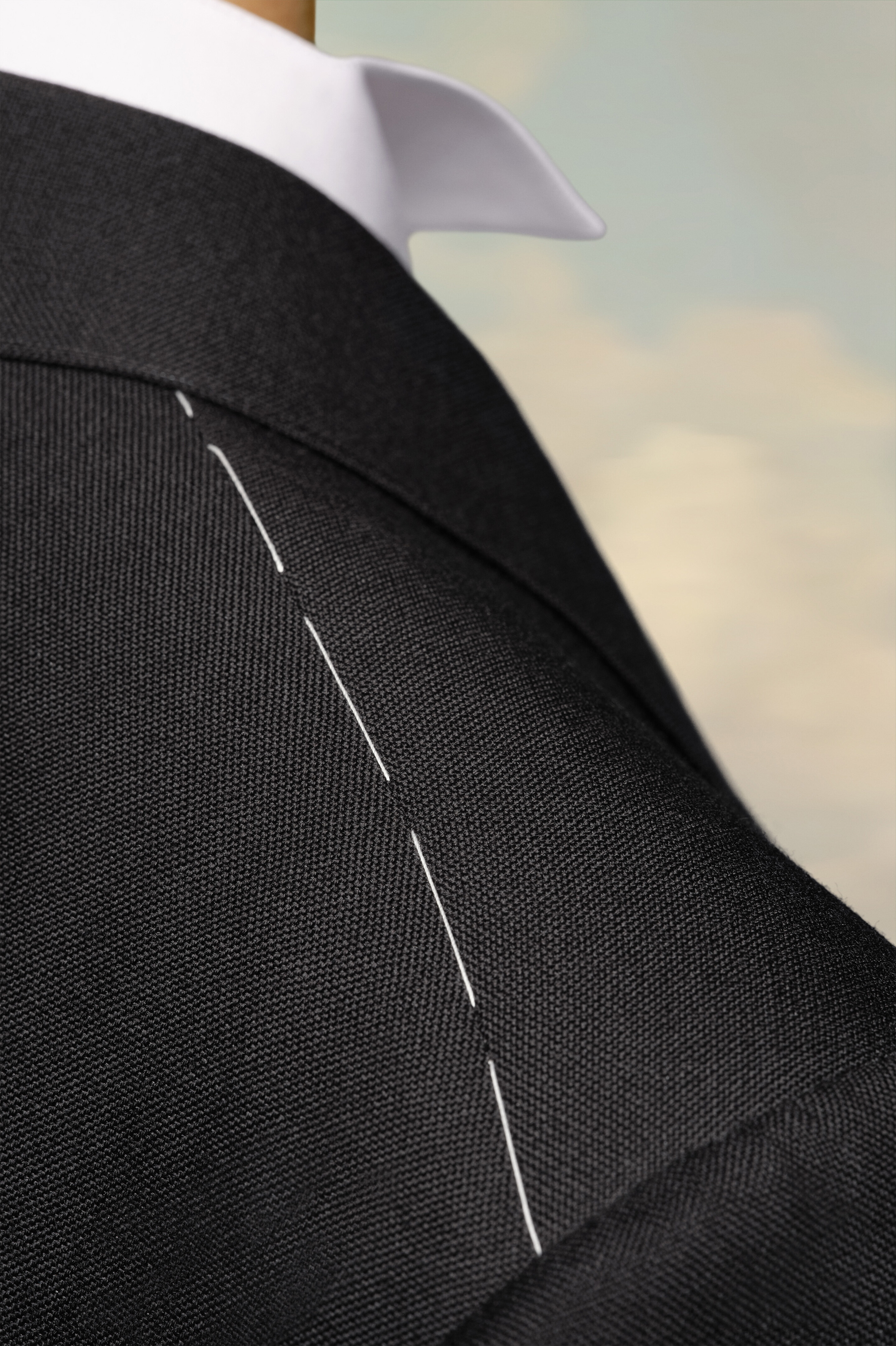 Blazer en mohair brfrannique