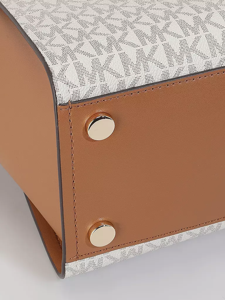 MICHAEL KORS Ledertasche - Henkeltasche MARILYN Medium creme