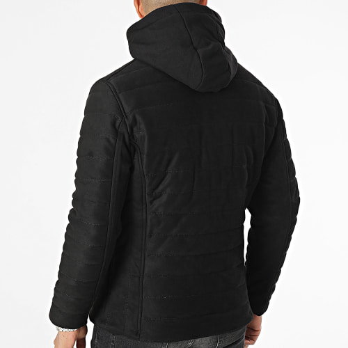 Veste Capuche Zippée Noir