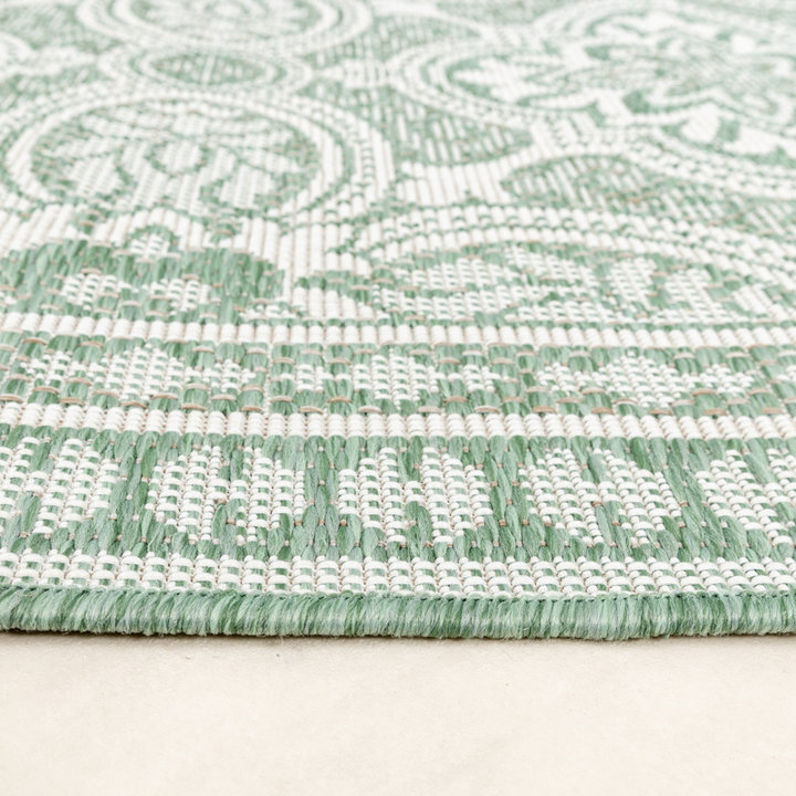 Rond buitenkleed - Summer Oriental Groen | Zomers!
