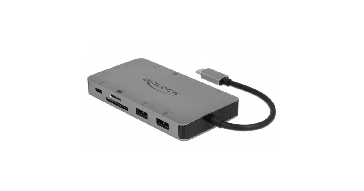 DeLOCKUSB Type-C dockingstation 4K  (Zilver)