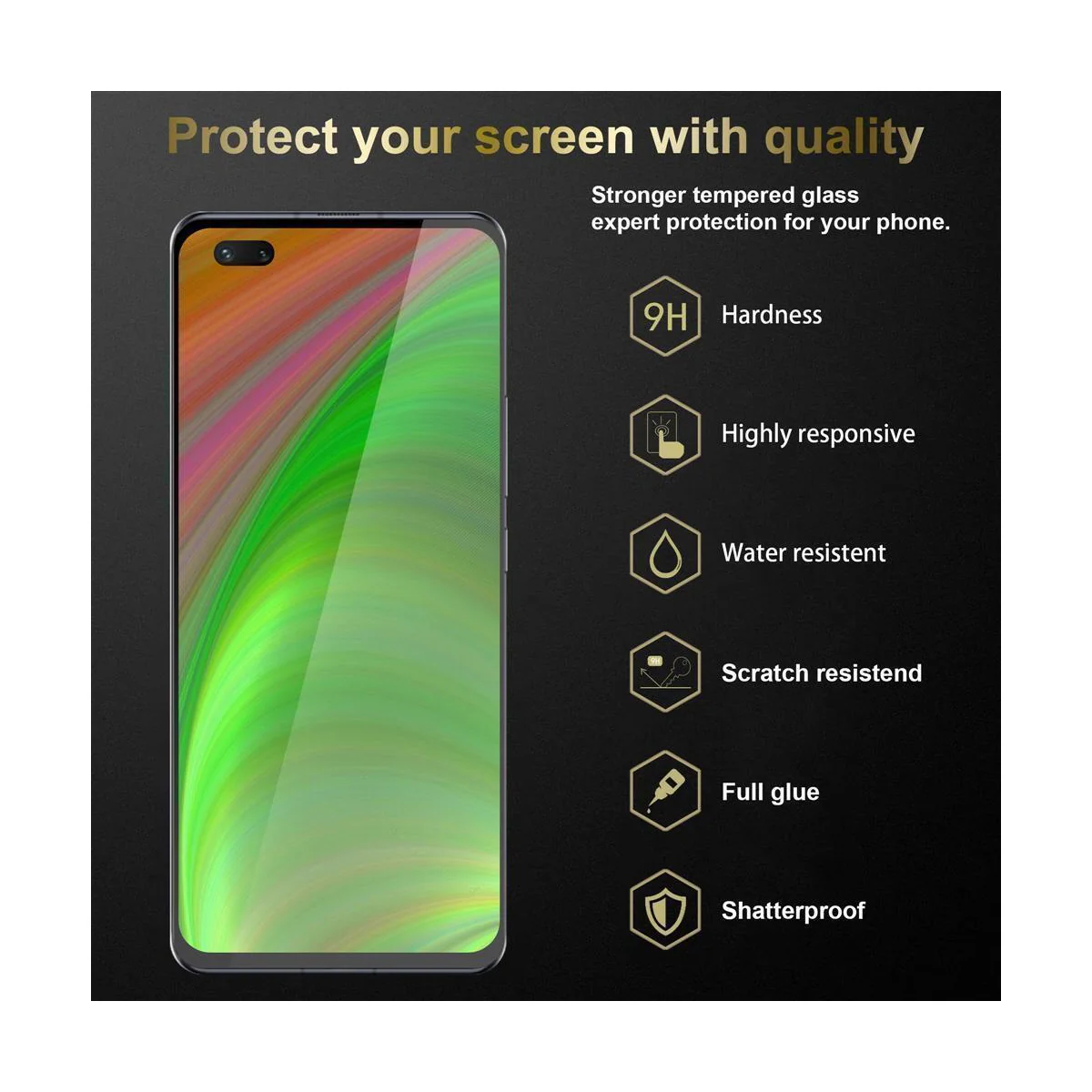 Huawei NOVA 7 PRO 5G Skjermbeskytter Skärmskydd (hvit)