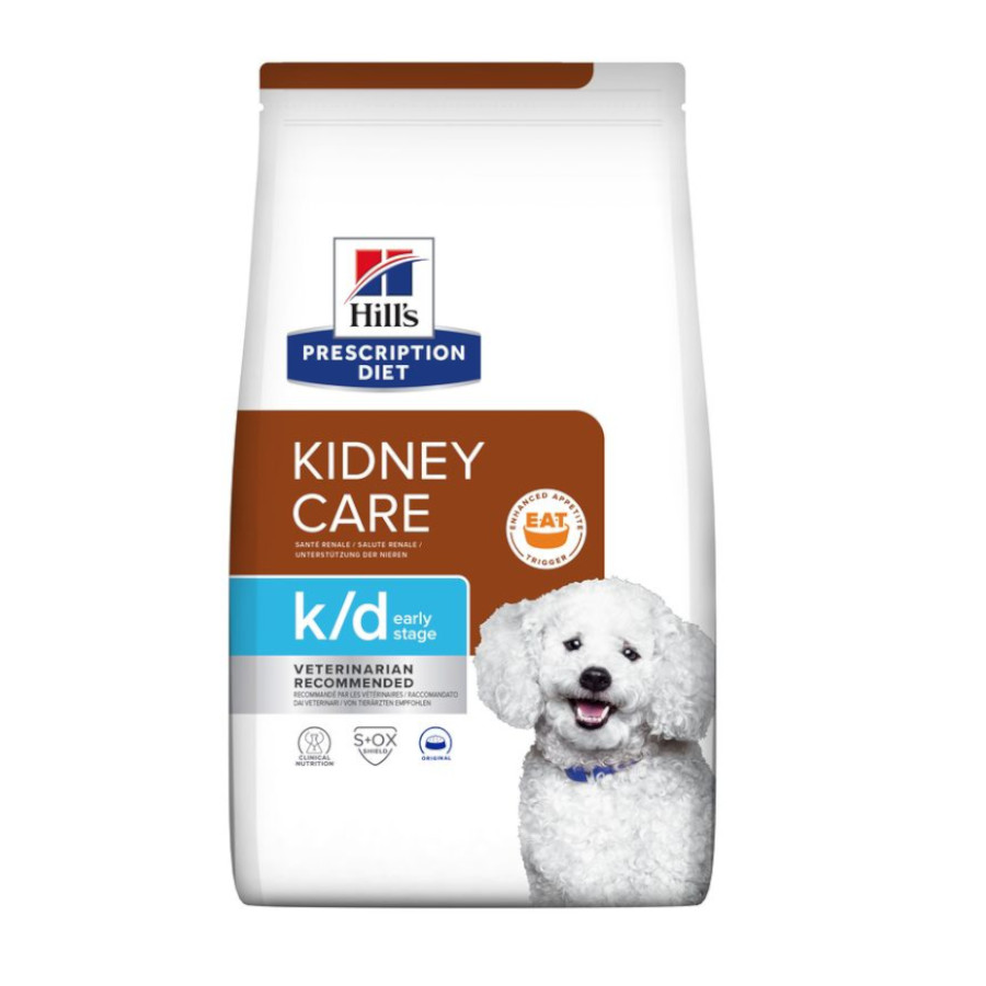 Ração Hill's Prescription Diet Kidney Care k/d para cães em estágio inicial