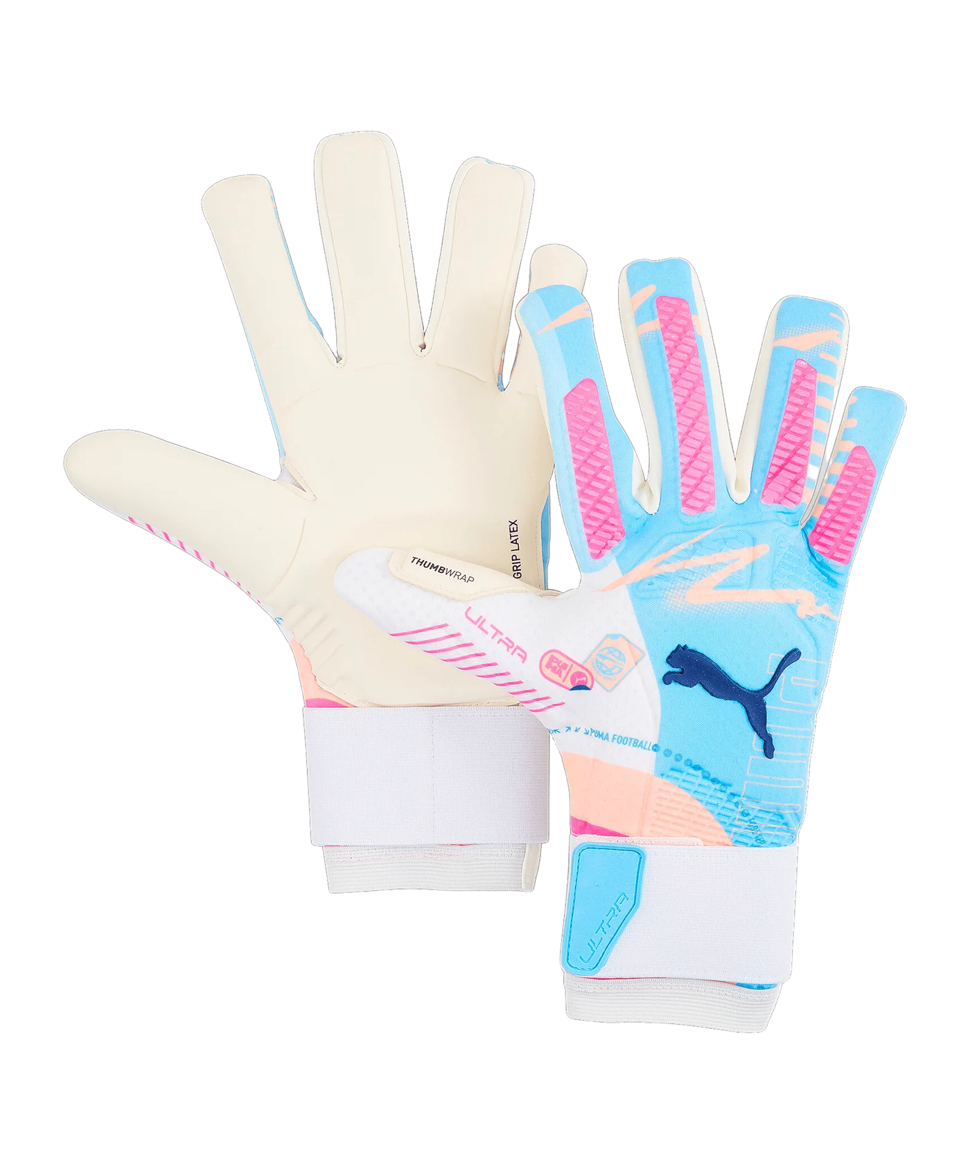 PUMA PUMA ULTRA Ultimate Vol. Up Hybrid Torwarthandschuhe Weiss F01