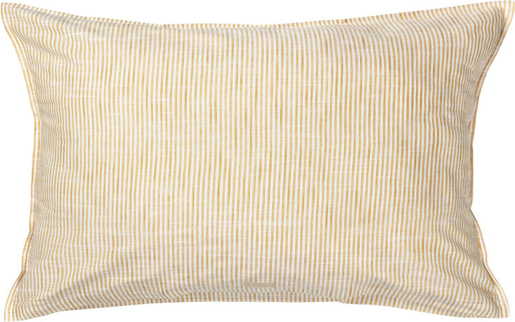 Juna Monochrome Lines Pudebetræk okker/hvid 70x50 cm NO Gul