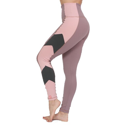 Leggings esportivas femininas Suplex nas cores lilás, cinza e rosa.