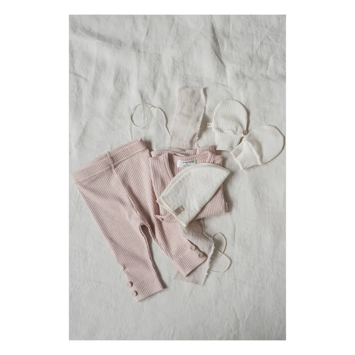 1+ in the family Legging Donna Côtelé | Rose pâle