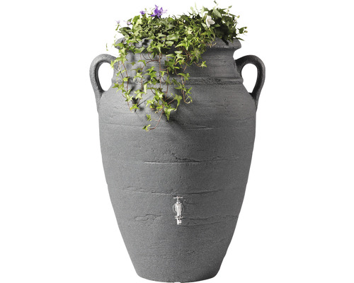 Regenton GARANTIA antieke amfora 250 L donker graniet