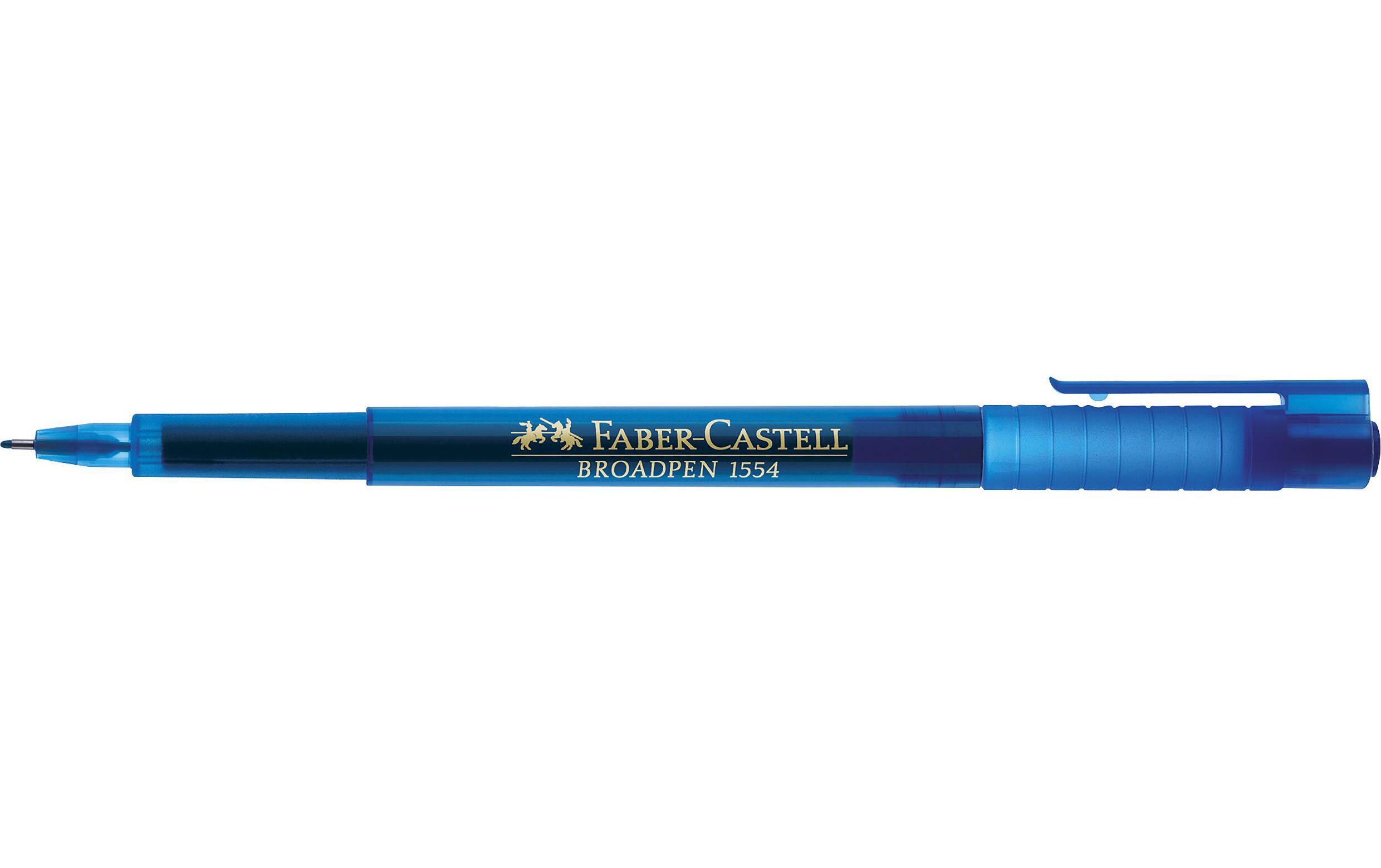 Fineliner Broadpen 1554 0.8 mm, BlauFaserschreiber für Schule, Beruf und Freizeit