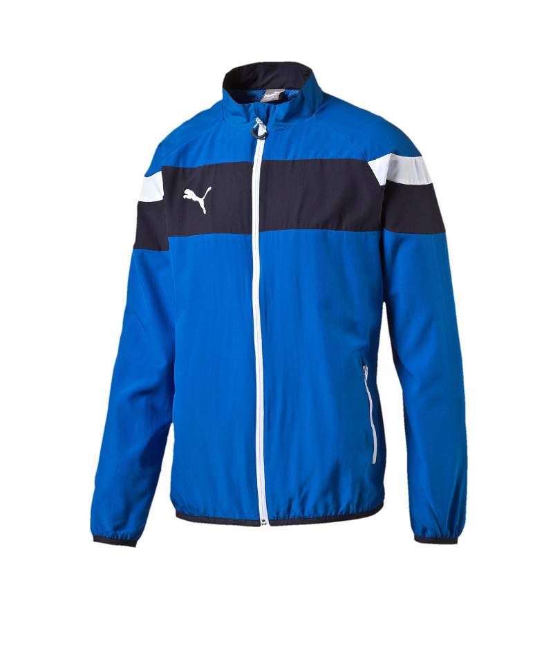 PUMA Spirit II Woven Jacke Blau Weiss F02
