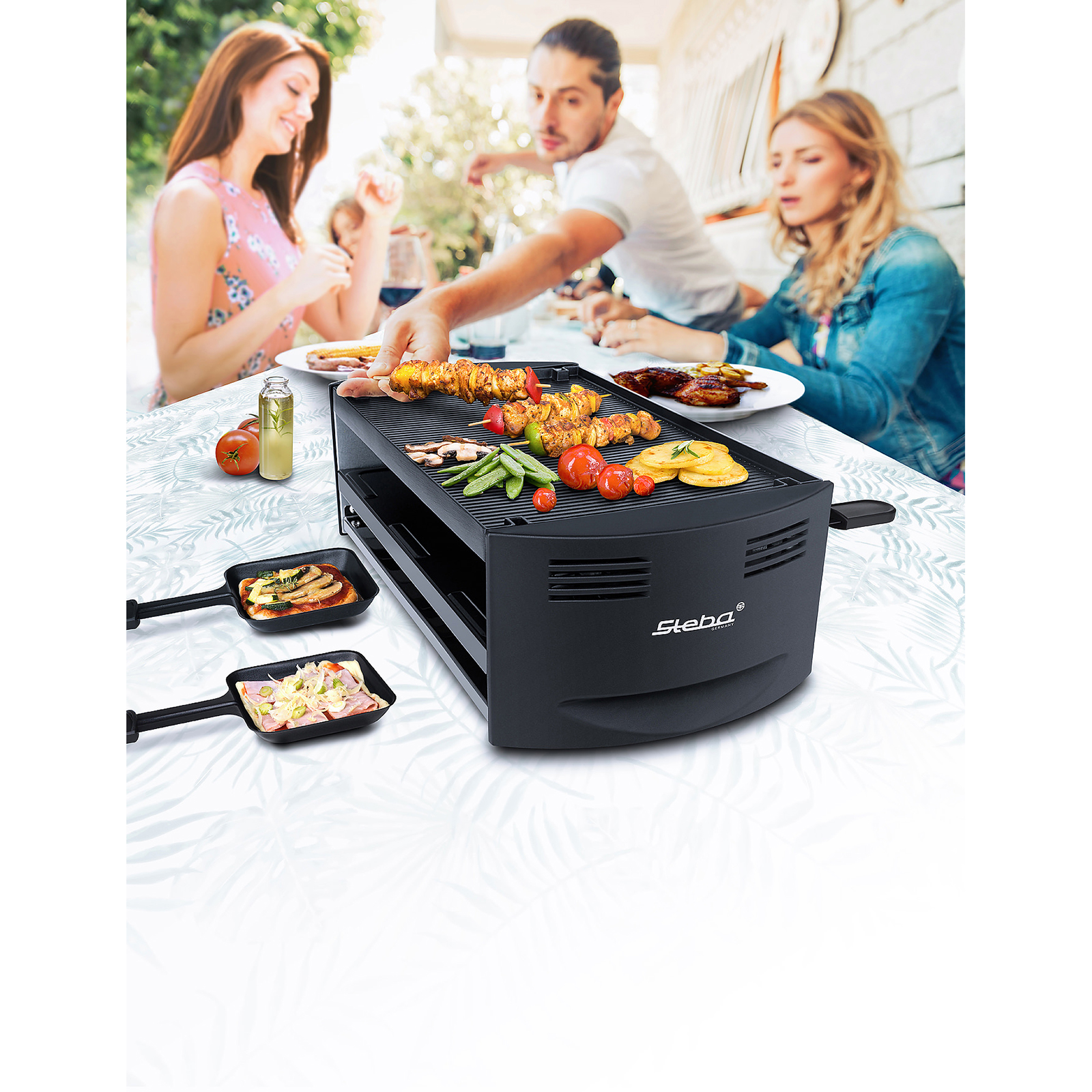 STEBA Pizza-Raclette - schwarz - 1500 Watt