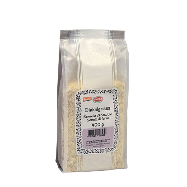 MORGA Dinkelgriess<br>400 g, Beutel, Bio Demeter